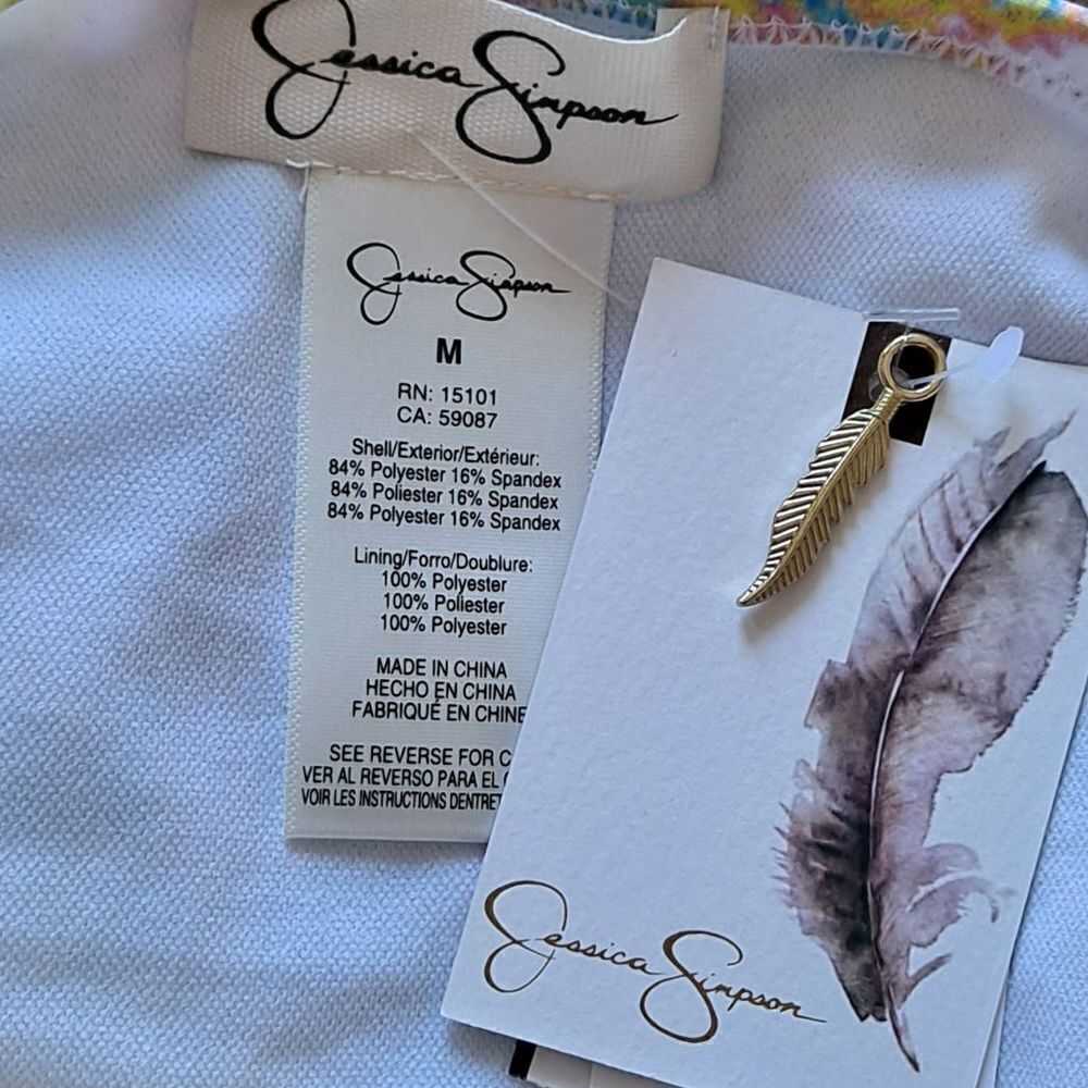Jessica Simpson Bikini Bottom Spritz Multi Medium - Picture 6 of 9